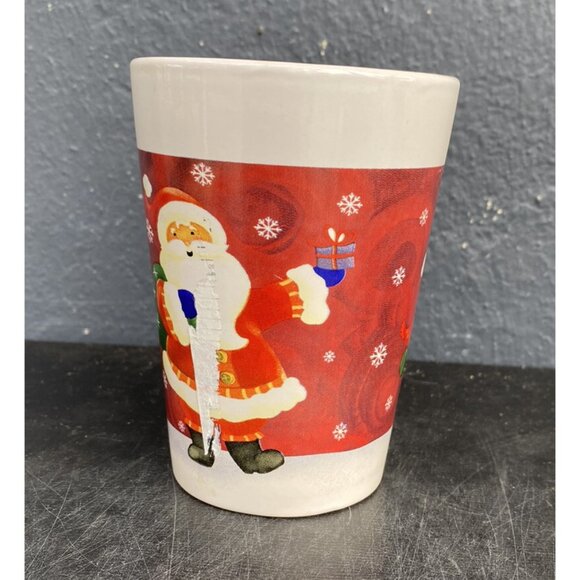 Royal Norfolk Greenbrier Internal Santa Snowman Coffee Tea Cup Mug Christmas - Picture 4 of 8